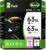 63XL for HP Ink 63 63XL for HP Officejet 3830 4560 4650 4655 5255 5200 5258 Envy 4520 4512 4510 Deskjet 1110 2130 3630 Printer Black and Color Combo Pack High Yield