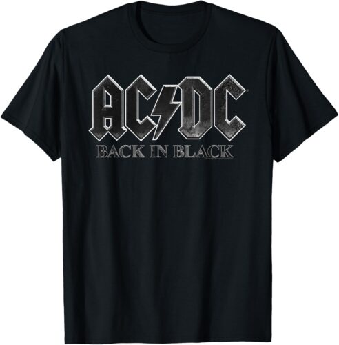 AC/DC Back in Black North America PWRUP 2025 Tour T-Shirt