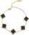 AIPPK 18K Gold Plated Clover Lucky Bracelet for Women White/Black/Red/Green Flower Four Leaf Link Bracelets Trendy Jewelry Gifts for Women