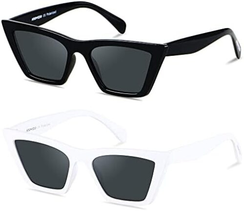 ANDWOOD Cat Eye Sunglasses for Women Polarized Cateye Frames Fashion Vintage Square Classic Retro Sun Glasses