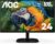 AOC 24B2H2 24” Frameless IPS Monitor, FHD 1920×1080, 100Hz, 106% sRGB, for Home and Office, HDMI x2, Low Blue Mode, VESA Compatible, Black