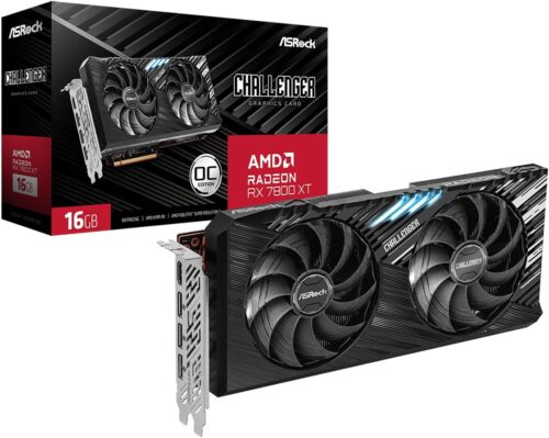 ASRock Challenger Radeon RX 7800 XT OC RX7800XT CL 16GO 16GB GDDR6-90-GA4SZZ-00UANF