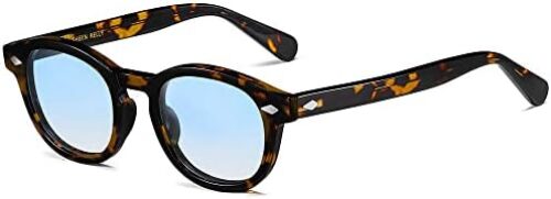 Acetate Polarized Retro Oval Sunglasses For Men Women Vintage Round Pirate Captain Johnny Depp Style Eyewear