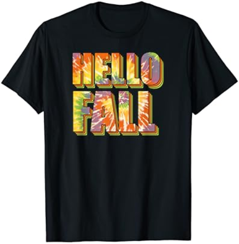 Adorable Fall Lovers’ Cute Seasonal Apparel “Hello Fall” T-Shirt