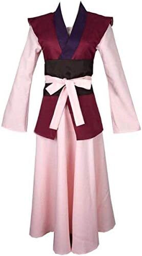 Anime Womens Costume Dress Lolita Kimono Red Yona Suit Cosplay Costume Outfit