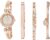 Anne Klein Women’s Premium Crystal Accented Bangle Watch and Bracelet Set, AK/2238