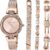 Anne Klein Women’s Premium Crystal Accented Watch and Bracelet Set, AK/3584