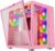Apevia Prism-Elite-PK Prism Elite Mid Tower ATX Gaming PC Cube Case w/ 7X 120mm PWM ARGB Fans, 366 RGB Modes, Dual Tempered Glass Panels, 360mm Radiator Support, 2X USB3.0, 2X USB 2.0, Pink