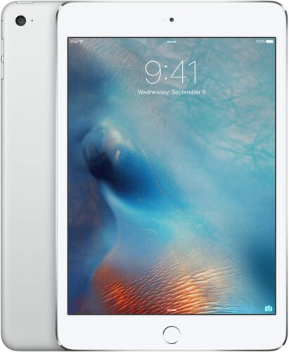 Apple iPad Mini 4, 128GB, Silver – WiFi (Renewed)