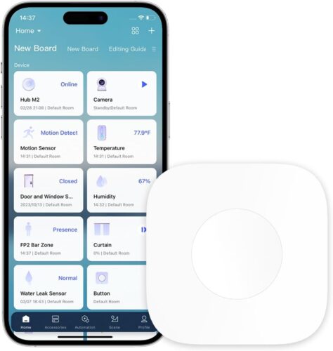 Aqara Wireless Mini Switch, Requires AQARA HUB, Not Support Third Party Hubs, Zigbee Connection, Versatile 3-Way Control Button for Smart Home Devices, Compatible with Apple HomeKit, Works with IFTTT