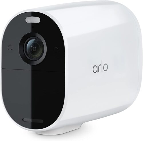 Arlo Essential XL Spotlight Camera – Wireless Security, 1080p Video, Color Night Vision, 2 Way Audio, 1 Year Battery Life, Wire-Free, Direct to Wi-Fi No Hub Needed, Works with Alexa, White – VMC2032