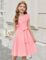 Arshiner Girls Dress One Shoulder Formal Ruffle Trim Birthday Party Dresses with Belted Pockets for 5-12 Years
