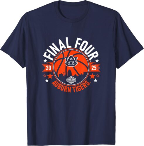 Auburn Tigers Basketball: 2025 Men’s Final Four – NCAA T-Shirt