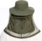 BASSDASH UPF 50+ Mosquito Net Hat with Stowable Neck Flap for Men Women Outdoor Fishing Hiking Camping Gardening FH17