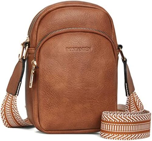 BOSTANTEN Small Crossbody Bags for Women Designer Zip Cell Phone Purse Shoulder Handbags Wallet with Card Slots