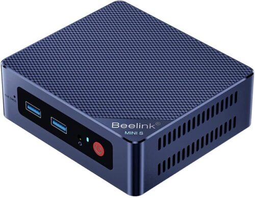 Beelink MINIS 12 PRO Mini PC with N100 Processor W-11 Pro, 16G DDR4, 500G SSD High Performance Business Mini Computer, WiFi6,BT5.2,Dual HDMI Ports, Ubuntu, Linux