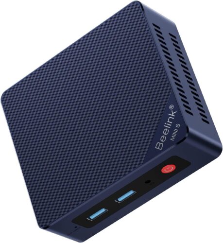 Beelink Mini PC, Mini S12 Intel 12th Gen 4-Core N95(up to 3.4GHz), Mini Computer 16GB DDR4 RAM 500GB SSD, Desktop PC Dual HDMI 4K UHD/Gigabit Ethernet/Dual WiFi5/BT4.2/HTPC/W-11 Pro