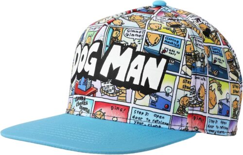 Bioworld Dog Man Comic Panels Youth Snapback Hat