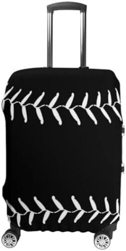 Black Baseball Sport Softball American Luggage Covers Travel Suitcase