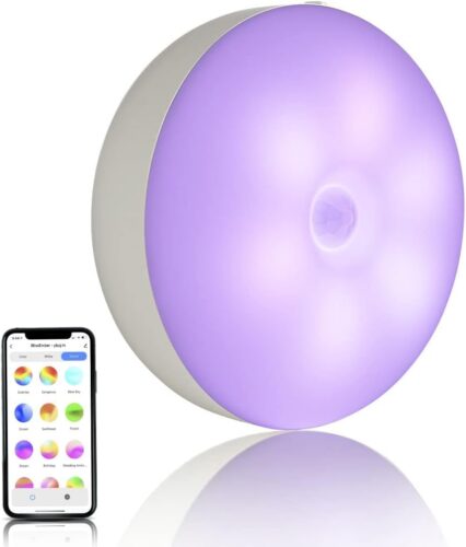 BlissLights BlissEmber – Color Changing LED Plug in Night Light, Motion Sensor, Compatible with Google Home and Alexa (1-Pack)