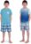 Boys Pajamas Set- 4-Piece Summer PJs Short Sleeve Tee & Shorts, Boys’ Sleepwear, Teens Kids Pajama Sizes 5-20