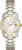 Bulova Ladies’ Classic Two-Tone Stainless Steel 3-Hand Calendar Date Quartz Watch, Silver-White Dial (Style: 98M105)