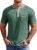 COOFANDY Mens Henley Shirts Short Sleeve Casual Button T-Shirts Basic Tee Shirts Summer Vintage T Shirts with Pocket