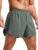 CRZ YOGA Mens Side Split Running Shorts 4” – Quick Dry for Athletic Gym Workout with Zip Pocket and Brief Liner