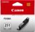 Canon CLI-251 Genuine Gray Ink Tank, Compatible with MG6320, MG7120, iP8720, and MG7520 Printers