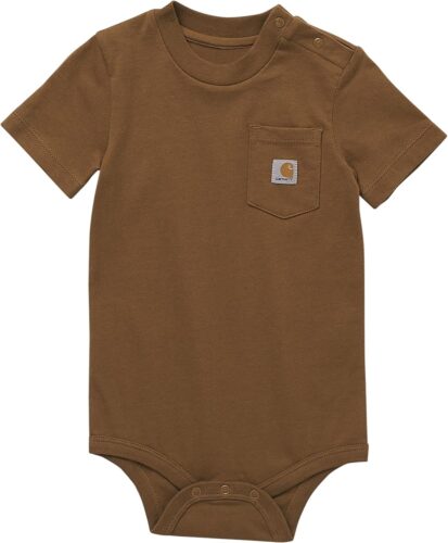 Carhartt Kid’s CA5004 Short-Sleeve Pocket Bodysuit