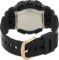 Casio Women’s BA-110-1ACR Baby-G Goldtone Analog-Digital Display and Black Resin Strap Watch