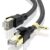 Cat 8 Ethernet Cable 25FT, High-Speed Braided Internet Cable Network Cord with Gold Plated RJ45 Connector 40Gbps 2000Mhz Heavy Duty LAN Cable Shielded Indoor