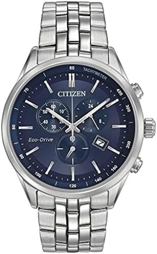Citizen Men’s Classic Corso Eco-Drive Watch, Chronograph, 12/24 Hour Time, Date, Sapphire Crystal