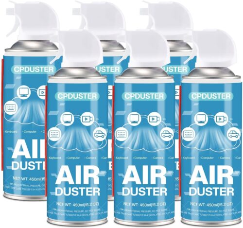 Cleaner Air Spray for Keyboard: Computer Air Duster Sprayer – Canister Air Blaster 6PCS