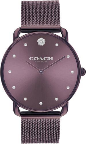 Coach Elliot Women’s Watch | Modern Elegance with Iconic Tea Rose Detail | Chic Timepiece for Everyday Wear | Ideal Gift for Her | Water-Resistant | 36 mm