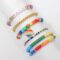 Colorful Heishi Beaded Bracelet for Women Clay Bead Stretch Bracelet Layering Stackable Boho Friendship Bracelets Summer Beach Jewelry Set Gift