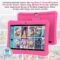 Contixo 10″ Android Kids Tablet 32GB, Includes 80+ Disney Storybooks & Stickers, Parental Controls, Kid-Proof Case with Kickstand & Stylus, (2024 Model) – Pink