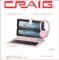 Craig CMP840 BUN-PK-HD Quad Core 10.1 in. Tablet with Keyboard Case & Headphones in Pink