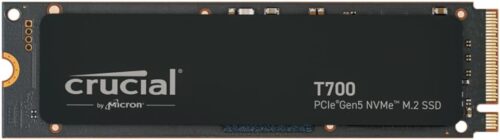 Crucial T700 2TB Gen5 NVMe M.2 SSD – Up to 12,400 MB/s – DirectStorage Enabled – CT2000T700SSD3 – Gaming, Photography, Video Editing & Design – Internal Solid State Drive