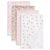 Delta Children 100% Cotton Flannel Baby Receiving Blankets for Girls and Boys – 30×30 Inches (Pack of 4), Pink Floral