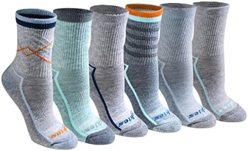 Dickies Women’s Dri-tech Advanced Moisture Wicking Mid-Crew Socks (6 Pairs) (M)