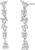 EAMTI Bridal Wedding Earrings for Women Sterling Silver Post Cubic Zirconia Dangle Earrings for Prom Pageant