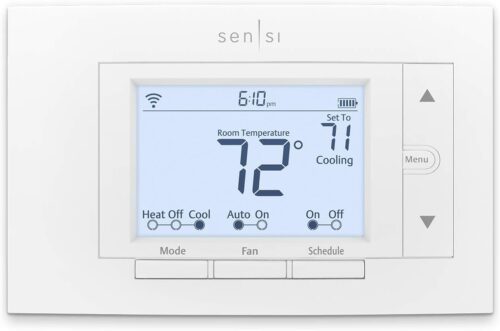 Emerson Sensi Wi-Fi Smart Thermostat for Smart Home, Pro Version, Works with Alexa, Energy Star Certified