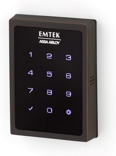 Emtek Empowered Motorized Touchscreen Keypad Smart Deadbolt – Connected by August, Oil Rubbed Bronze (US10B), Model: EMP1101US10B