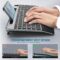 Ergonomic Wireless Keyboard with Wrist Rest-Low-Profile,Phone/Tablet Holder,Quiet Design，Windows & Mac OS，Full Size Cordless USB Computer Keyboard for Desktop,Laptop, PC, Mac, Windows-Grey