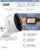 Feit Electric Indoor Security Camera with Motion Detection, 30ft. Night Vision, 360° Adjustable Head, 2.4GHz WiFi, 2-Way Audio, 1080p HD, Works with Alexa & Google Asst, Plug-in, White – CAM1/WIFI