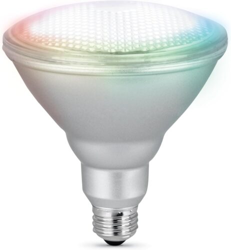 Feit Electric PAR38/RGBW/CA/AG 90 Watt Equiv, 2.4 GHz WiFi Only, No Hub Required, Color Changing and Tunable White