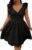 Floerns Women’s Plus Size Wrap Front Sweetheart Neck Ruffle Cap Sleeve A Line Dress