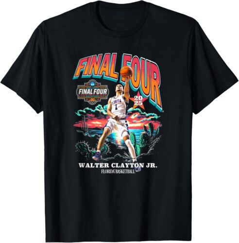 Florida Walter Clayton Jr. Final Four 2025 Men’s Basketball T-Shirt