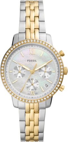 Fossil Women’s Neutra Quartz Stainless Steel Chronograph Watch